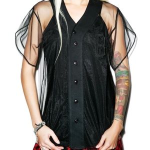 BLACKSCALE Mesh Women’s Baseball Jersey